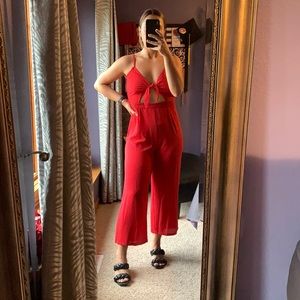 H&M Red Jumpsuit